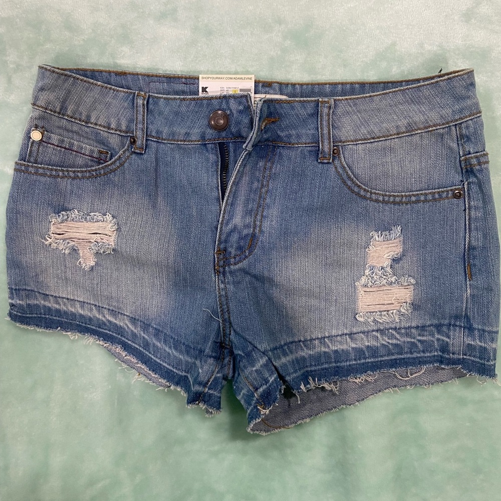 NWT Adam Levine Distressed Denim Shorts